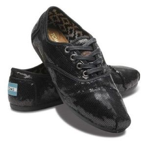 Toms Sequin Cordones (No Laces)